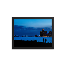 Load image into Gallery viewer, Watching the Detroit Sunset - Framed