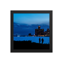 Load image into Gallery viewer, Watching the Detroit Sunset - Framed