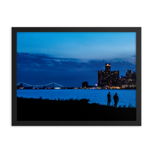 Load image into Gallery viewer, Watching the Detroit Sunset - Framed