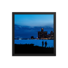 Load image into Gallery viewer, Watching the Detroit Sunset - Framed