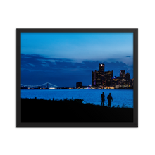 Load image into Gallery viewer, Watching the Detroit Sunset - Framed