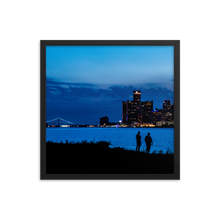 Load image into Gallery viewer, Watching the Detroit Sunset - Framed