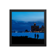 Load image into Gallery viewer, Watching the Detroit Sunset - Framed