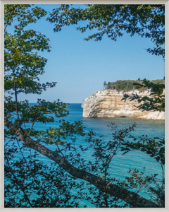 Pictured Rocks Cliff Framed