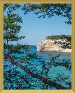 Pictured Rocks Cliff Framed