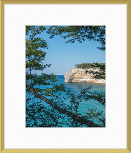 Pictured Rocks Cliff Framed