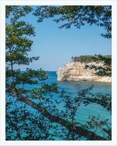 Pictured Rocks Cliff Framed