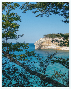 Pictured Rocks Cliff Framed