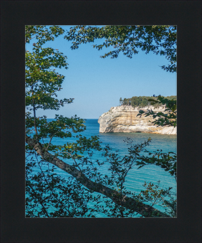 Pictured Rocks Cliff Framed