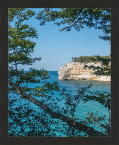 Pictured Rocks Cliff Framed