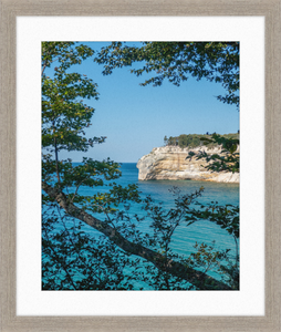 Pictured Rocks Cliff Framed