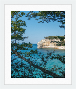 Pictured Rocks Cliff Framed