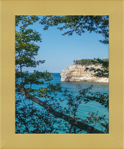 Pictured Rocks Cliff Framed