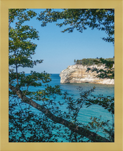 Pictured Rocks Cliff Framed