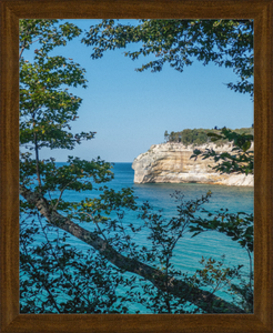Pictured Rocks Cliff Framed