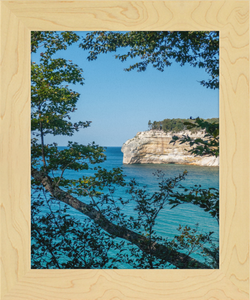 Pictured Rocks Cliff Framed