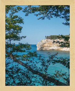Pictured Rocks Cliff Framed