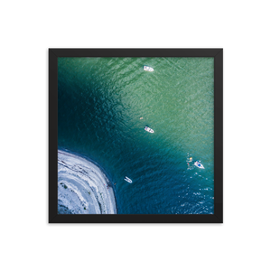 Boats in the Boston Harbor - Framed
