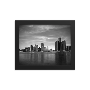 Detroit Skyline - Framed