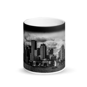 Boston Skyline - Matte Black Magic Mug