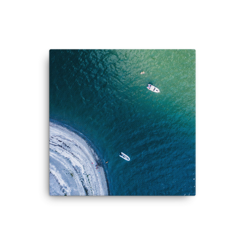 Boats in the Boston Harbor - Canvas