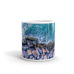 Boston Harbor Rocky Shore - Mug