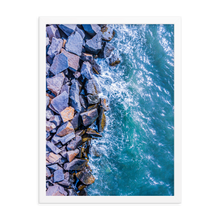 Load image into Gallery viewer, Boston Harbor Rocky Shore - Framed