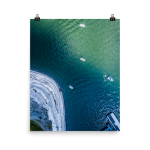 Boats in the Boston Harbor - Print