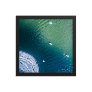 Boats in the Boston Harbor - Framed
