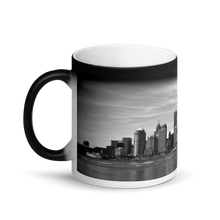 Load image into Gallery viewer, Detroit Skyline - Matte Black Magic Mug