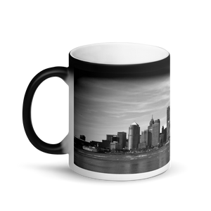 Detroit Skyline - Matte Black Magic Mug