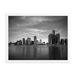 Detroit Skyline - Framed