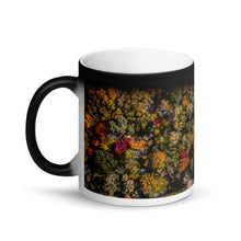 Load image into Gallery viewer, Michigan Fall Colors - Matte Black Magic Mug