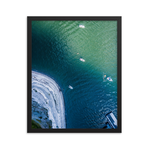 Boats in the Boston Harbor - Framed