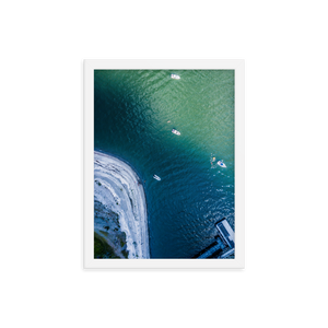 Boats in the Boston Harbor - Framed