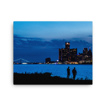 Load image into Gallery viewer, Watching the Detroit Sunset - Canvas