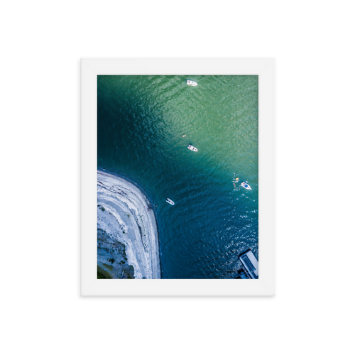 Boats in the Boston Harbor - Framed