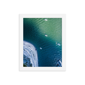 Boats in the Boston Harbor - Framed