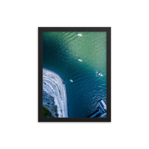 Boats in the Boston Harbor - Framed