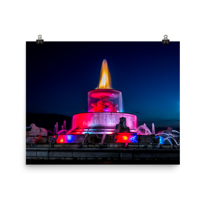 James Scott Memorial Fountain Lights - Print