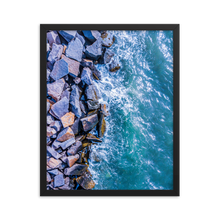 Load image into Gallery viewer, Boston Harbor Rocky Shore - Framed