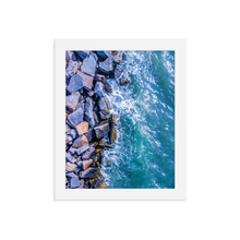 Load image into Gallery viewer, Boston Harbor Rocky Shore - Framed