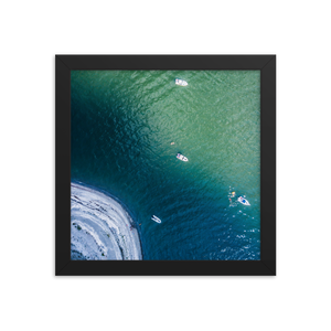 Boats in the Boston Harbor - Framed