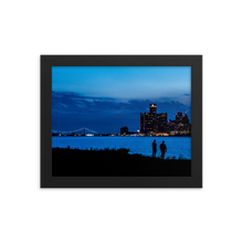 Load image into Gallery viewer, Watching the Detroit Sunset - Framed