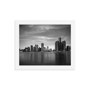 Detroit Skyline - Framed