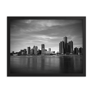 Detroit Skyline - Framed