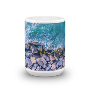 Boston Harbor Rocky Shore - Mug