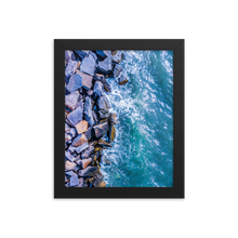 Load image into Gallery viewer, Boston Harbor Rocky Shore - Framed
