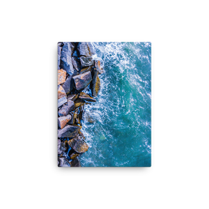 Boston Harbor Rocky Shore - Canvas