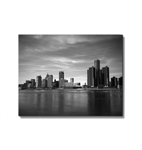 Detroit Skyline - Metal Print